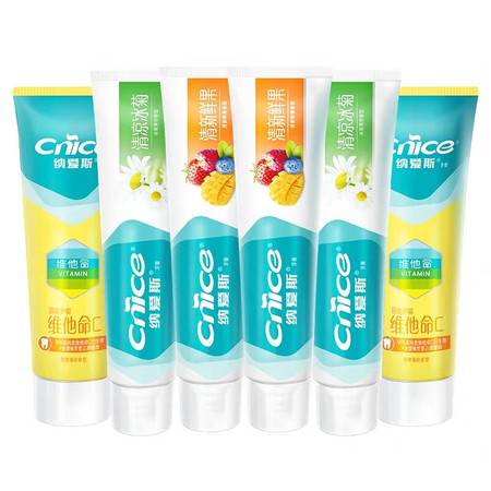 纳爱斯营养组合牙膏 超值家庭装，洁白清火一网打尽